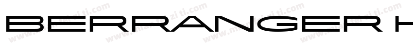 Berranger Hand ITC Std字体转换